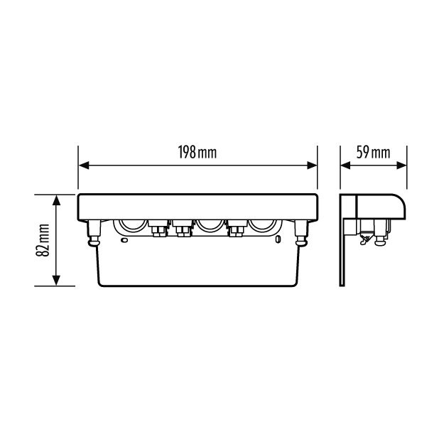 Esylux SLE / SLF WM BRACKET Ersatzteil: Wandhalterung für Serie SLE/SLF WM EN00032875