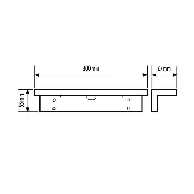 Esylux SLC WM BRACKET Ersatzteil: Wandhalterung für Serie SLC WM EN00433108