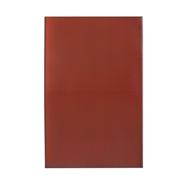 Solar Fabrik Mono S4 Halfcut Chroma Orange, Monokristallines Doppelglas-Photovoltaik-Modul 400W, rot-brauner Rahmen, bifaziale Halbzellen