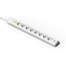 B-WARE Voxura M03-WS8-15 Mehrfachsteckdosenleiste 8-fach mit Kabel 1,5m und Schalter und USB weiß