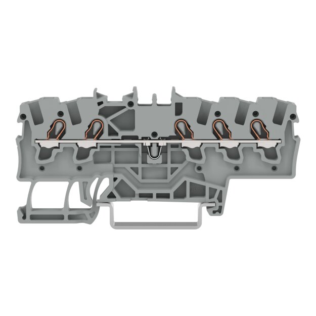 Wago 2001-1501 5-Leiter-Durchgangsklemme 1,5 mm² für Anwendungen Ex e II geeignet Grau