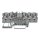 Wago 2001-1501 5-Leiter-Durchgangsklemme 1,5 mm² für Anwendungen Ex e II geeignet Grau