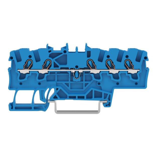 Wago 2001-1504 5-Leiter-Durchgangsklemme 1,5 mm² für Anwendungen Ex e II geeignet Blau