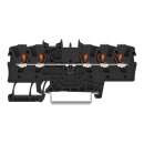 Wago 2201-1505 5-Leiter-Durchgangsklemme mit Drücker 1,5 mm² Schwarz