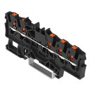 Wago 2201-1505 5-Leiter-Durchgangsklemme mit Drücker 1,5 mm² Schwarz
