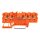 Wago 2201-1502 5-Leiter-Durchgangsklemme mit Drücker 1,5 mm² Orange