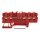 Wago 2201-1503 5-Leiter-Durchgangsklemme mit Drücker 1,5 mm² Rot
