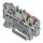 Wago 2202-1301 3-Leiter-Durchgangsklemme mit Drücker 2,5 mm² Grau