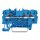 Wago 2202-1304 3-Leiter-Durchgangsklemme mit Drücker 2,5 mm² Blau
