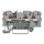 Wago 2204-1301 3-Leiter-Durchgangsklemme mit Drücker 4 mm² Grau