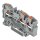 Wago 2204-1301 3-Leiter-Durchgangsklemme mit Drücker 4 mm² Grau