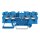 Wago 2204-1404 4-Leiter-Durchgangsklemme mit Drücker 4 mm² Blau