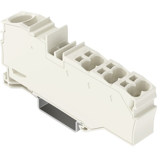 Wago 2016-8039 Verteilerklemme mit Betätigungsöffnung 1 x 16 mm² / 6 x 4 mm² Lichtgrau