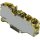 Wago 2016-8031/000-053 Verteilerklemme mit Betätigungsöffnung 1 x 16 mm² / 6 x 4 mm² Dunkelgrau Gelb