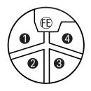 Wago 756-3514/050-150 Power-Leitung M12L-Stecker winklig 5-polig