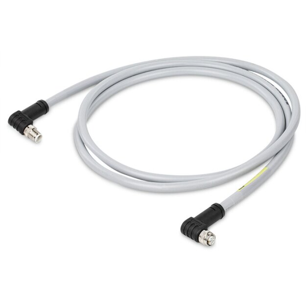 Wago 756-3516/050-300 Power-Leitung M12L-Buchse winklig M12L-Stecker winklig