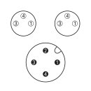 Wago 756-6513/040-003 Sensor-/Aktorleitung 2xM8-Buchse axial M12A-Stecker axial