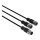 Wago 756-6516/040-003 Sensor-/Aktorleitung 2xM12-Buchse axial M12A-Stecker axial