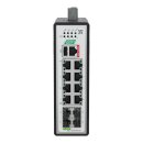 Wago 852-1605/000-001 Industrial-Managed-Switch 8 Ports 1000Base-T 4 SFP Gigabit Ethernet Ports metallisch schwarz