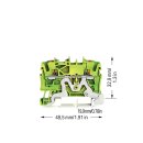 Wago 2202-1207 2-Leiter-Schutzleiterklemme mit...
