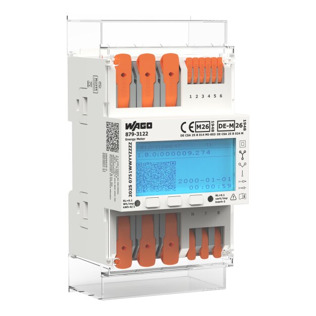 Wago 879-3122 Energiezähler (MID26) für Direktanschluss 65A