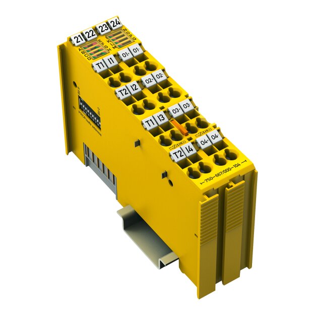 Wago 750-667/000-104 Sicherer Digitalein-/-ausgang 4/4 Kanäle DC 24 V 2A