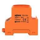 Wago 709-584 Schaltschrank-Steckdose zur Tragschienen- und Schraubmontage für Stecker Typ F CEE 7/4 (SCHUKO®) Orange