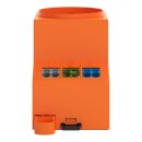 Wago 709-584 Schaltschrank-Steckdose zur Tragschienen- und Schraubmontage für Stecker Typ F CEE 7/4 (SCHUKO®) Orange