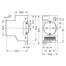 Wago 709-584 Schaltschrank-Steckdose zur Tragschienen- und Schraubmontage für Stecker Typ F CEE 7/4 (SCHUKO®) Orange
