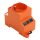 Wago 709-584 Schaltschrank-Steckdose zur Tragschienen- und Schraubmontage für Stecker Typ F CEE 7/4 (SCHUKO®) Orange