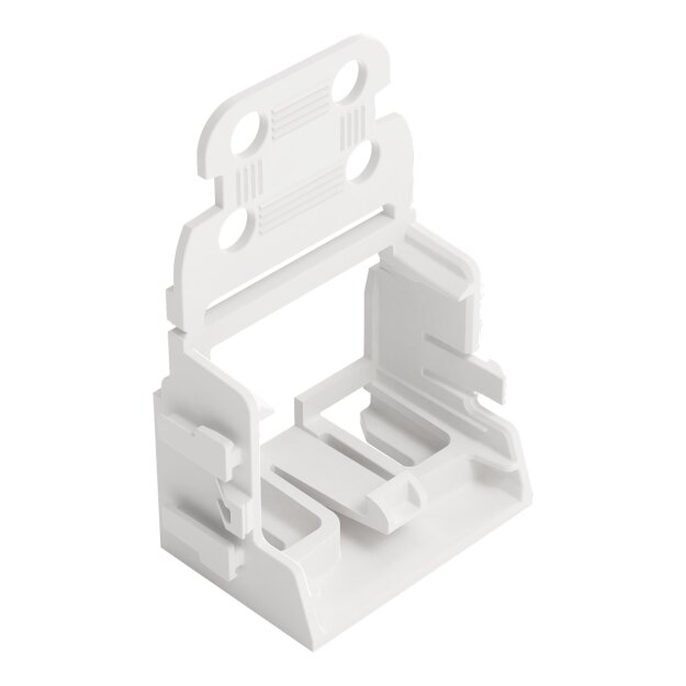 Wago 221-509 Befestigungsadapter mit Zugentlastung für 10-Leiter-Klemmen Serie 221 - 4 mm² Weiß