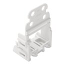 Wago 221-509 Befestigungsadapter mit Zugentlastung für 10-Leiter-Klemmen Serie 221 - 4 mm² Weiß