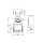 Wago 221-509 Befestigungsadapter mit Zugentlastung für 10-Leiter-Klemmen Serie 221 - 4 mm² Weiß