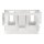 Wago 221-509/002-000 Befestigungsadapter für 10-Leiter-Klemmen Serie 221 - 4 mm² Weiß