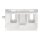 Wago 221-519 Befestigungsadapter mit Zugentlastung für 10-Leiter-Klemmen Serie 221 - 4 mm² Weiß
