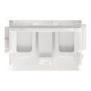 Wago 221-529 Befestigungsadapter mit Zugentlastung für 10-Leiter-Klemmen Serie 221 - 4 mm² Weiß