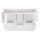 Wago 221-529 Befestigungsadapter mit Zugentlastung für 10-Leiter-Klemmen Serie 221 - 4 mm² Weiß
