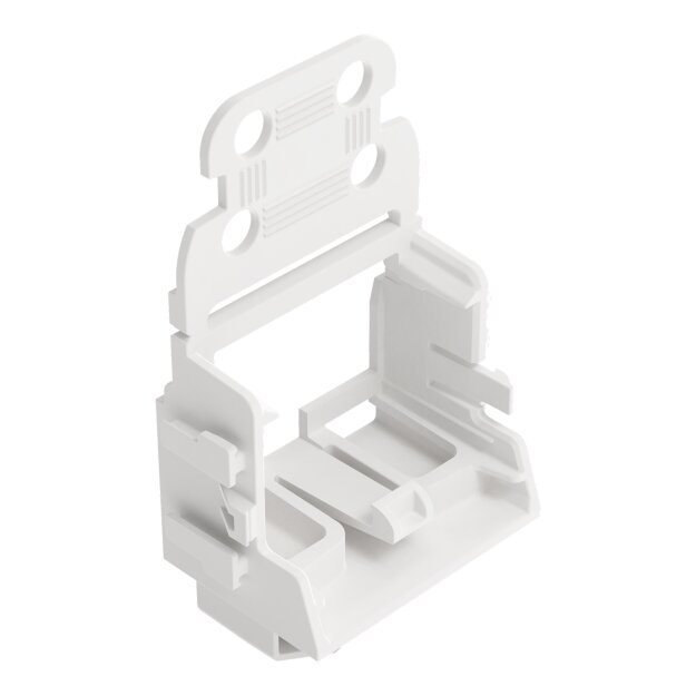 Wago 221-539 Befestigungsadapter mit Zugentlastung für 10-Leiter-Klemmen Serie 221 - 4 mm² Weiß