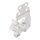 Wago 221-539 Befestigungsadapter mit Zugentlastung für 10-Leiter-Klemmen Serie 221 - 4 mm² Weiß