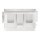 Wago 221-539 Befestigungsadapter mit Zugentlastung für 10-Leiter-Klemmen Serie 221 - 4 mm² Weiß