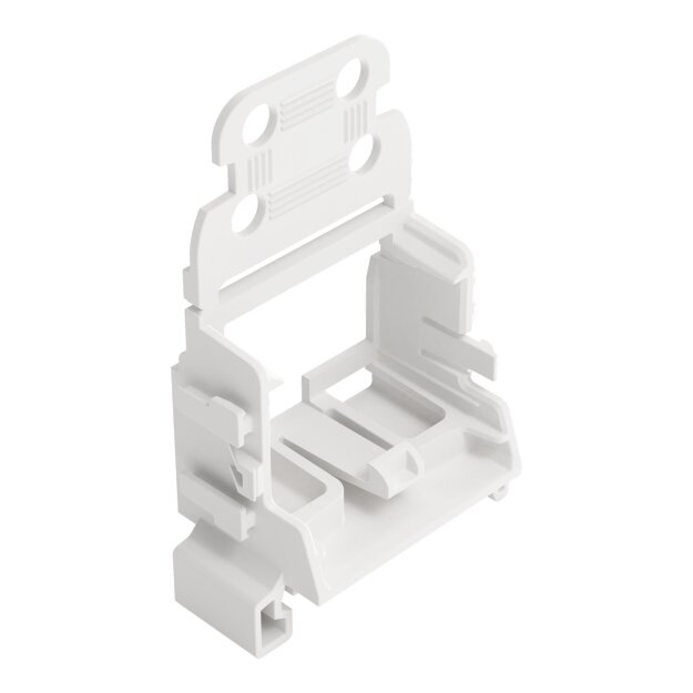 Wago 221-549 Befestigungsadapter mit Zugentlastung für 10-Leiter-Klemmen Serie 221 - 4 mm² Weiß