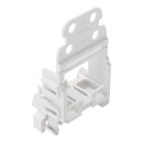 Wago 221-549 Befestigungsadapter mit Zugentlastung für 10-Leiter-Klemmen Serie 221 - 4 mm² Weiß