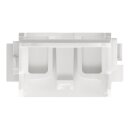 Wago 221-549 Befestigungsadapter mit Zugentlastung für 10-Leiter-Klemmen Serie 221 - 4 mm² Weiß