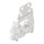 Wago 221-549 Befestigungsadapter mit Zugentlastung für 10-Leiter-Klemmen Serie 221 - 4 mm² Weiß
