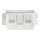 Wago 221-549 Befestigungsadapter mit Zugentlastung für 10-Leiter-Klemmen Serie 221 - 4 mm² Weiß