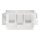 Wago 221-549/002-000 Befestigungsadapter für 10-Leiter-Klemmen Serie 221 - 4 mm² Weiß