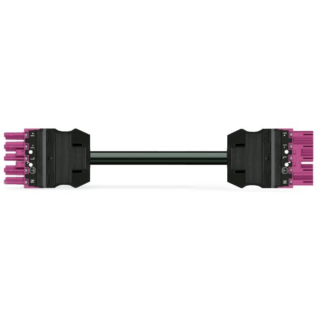 Wago 771-9935/006-407/080-000 konfektionierte Verbindungsleitung Eca Buchse Stecker Pink