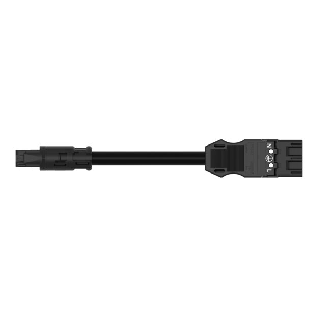 Wago 774-9393/1517-401 konfektionierte Übergangsleitung Dca Buchse/Stecker MIDI Schwarz