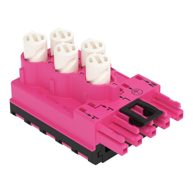 Wago 772-278/080-000 Abgriffmodul für Flachleitung 5 x 2,5 mm² + 2 x 1,5 mm² Pink