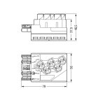 Wago 772-278/080-000 Abgriffmodul für Flachleitung 5 x 2,5 mm² + 2 x 1,5 mm² Pink